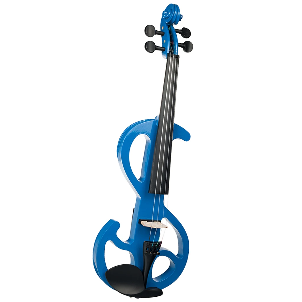 1 Set 4/4 Electric/Silent Violin Blue Concert Gig Stage Performance Accessory 1 Set 4/4 Electric/Silent Violin Blue Concert Gig Stage Performance Accessory