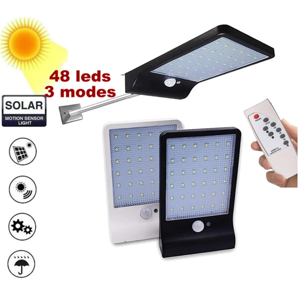 LED Solar Light Powered LED Solar Lamp Panel 48 LED Motion Sensor IP65 Human Body Induction Outdoor Lighting Garden ABS Wall Lam
LED Solar Light Powered LED Solar Lamp Panel 48 LED Motion Sensor IP65 Human Body Induction Outdoor Lighting Garden ABS Wall Lam