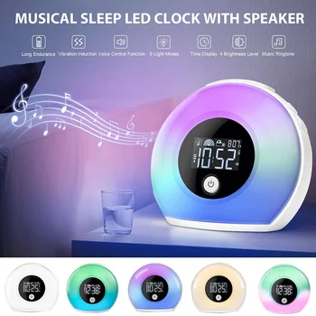 Wake Up Light Alarm Clock with bluetooth Speaker Multifunctional Table Colorful LED Music Lamp Baby Nature Sleep Lamp 60Hz-15KHz
Wake Up Light Alarm Clock with bluetooth Speaker Multifunctional Table Colorful LED Music Lamp Baby Nature Sleep Lamp 60Hz-15KHz