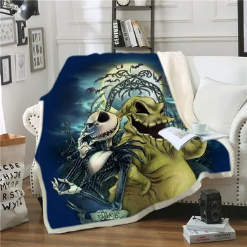Nightmare on Christmas Eve Stuffed Blanket 3D Wacky Design Woolen Blanket Nap Office Extra Thick Blanket 
Nightmare on Christmas Eve Stuffed Blanket 3D Wacky Design Woolen Blanket Nap Office Extra Thick Blanket