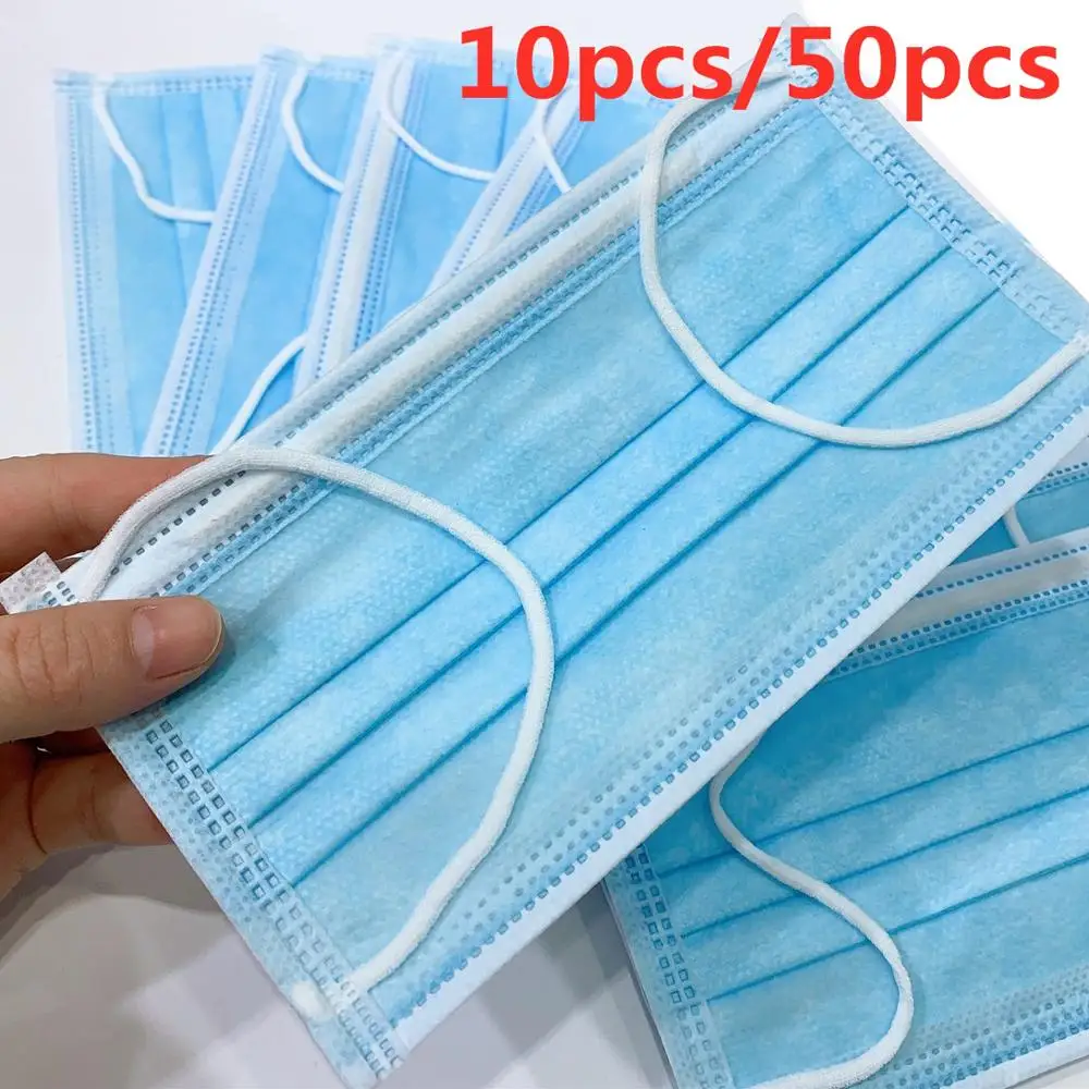 10/50PCS Mask Disposable Protective Masks 3 Layers Dustproof Facial Protective Cover Masks Maldehyde Prevent bacteria
10/50PCS Mask Disposable Protective Masks 3 Layers Dustproof Facial Protective Cover Masks Maldehyde Prevent bacteria