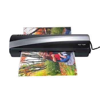 

A4 9" Width Photo Paper Hot and Cold Thermal Laminator Machine Two Roller 3-5min Quick Warm-up Fast Laminating Speed Jam-release