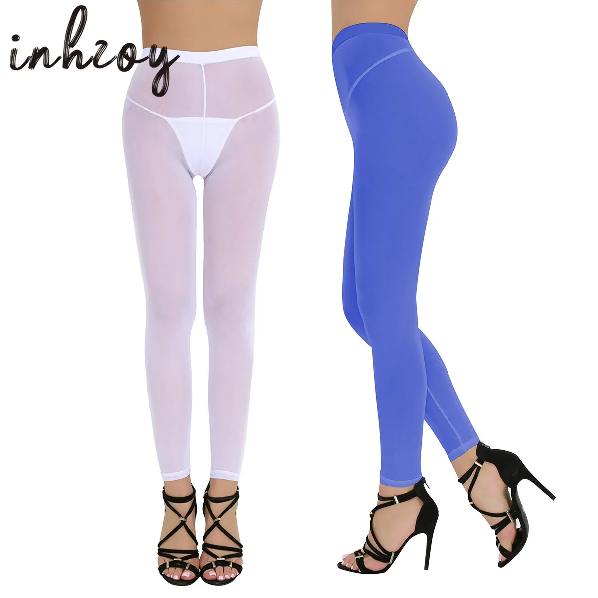 Pole Dance Clubwear Women Sexy See-through Sheer Mesh Trousers Yoga Gym Fitness Workout Elastic Leggings Nightwear
Pole Dance Clubwear Women Sexy See-through Sheer Mesh Trousers Yoga Gym Fitness Workout Elastic Leggings Nightwear