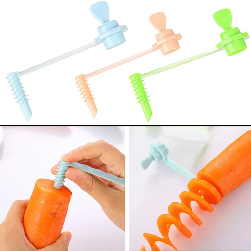 Carrot Spiral Slicer Vegetable Cutting Models Potato Cutter Kitchen Supplies Home Gadgets Spiral Slicer Cutters
Carrot Spiral Slicer Vegetable Cutting Models Potato Cutter Kitchen Supplies Home Gadgets Spiral Slicer Cutters