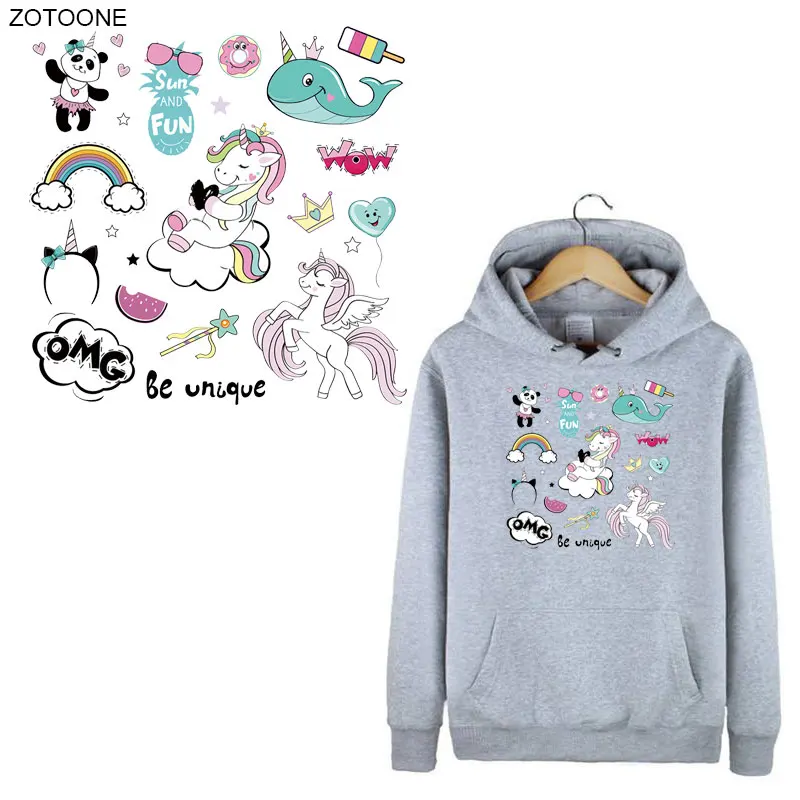 ZOTOONE Iron on Patch Unicorn Rainbow Patches Heat Transfers for Clothing Washable Stickers for Kids Applications DIY Appliques
ZOTOONE Iron on Patch Unicorn Rainbow Patches Heat Transfers for Clothing Washable Stickers for Kids Applications DIY Appliques