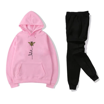 Womens Pullover BEE Tracksuit Sets Hooded Sweatshirts Casual Sport Jump Suits Sets Feamle Outerwears for Pairs Lovers 2020
Womens Pullover BEE Tracksuit Sets Hooded Sweatshirts Casual Sport Jump Suits Sets Feamle Outerwears for Pairs Lovers 2020