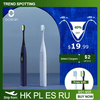 Global Version Oclean F1 Sonic Electric Toothbrush IPX7 Waterproof Smart Toothbrush Fast Charging Three Brushing Modes for Adult
Global Version Oclean F1 Sonic Electric Toothbrush IPX7 Waterproof Smart Toothbrush Fast Charging Three Brushing Modes for Adult