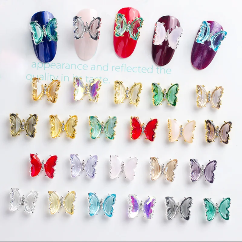 30Pcs 3D Colorful Butterfly Charm Nail Art Rhinestones Decoration Pixie Ornaments DIY Manicure And Jewelry Accessory
30Pcs 3D Colorful Butterfly Charm Nail Art Rhinestones Decoration Pixie Ornaments DIY Manicure And Jewelry Accessory