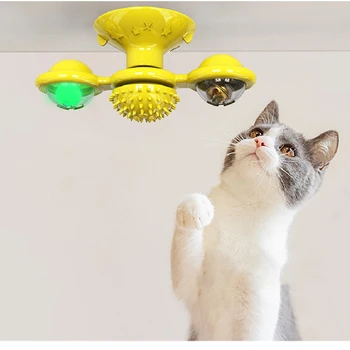 Windmill Toys for Cats Puzzle Whirling Turntable With Brush Cat Play Game Toys Windmill Kitten Interactive Toys Supplies Pet
Windmill Toys for Cats Puzzle Whirling Turntable With Brush Cat Play Game Toys Windmill Kitten Interactive Toys Supplies Pet