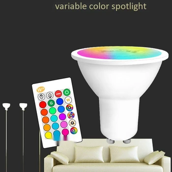 GU10 LED Light Bulb RGB Color Changing Lamp Indoor Neon Sign with Controller Lights Lighting Dimmable Spot Light
GU10 LED Light Bulb RGB Color Changing Lamp Indoor Neon Sign with Controller Lights Lighting Dimmable Spot Light
