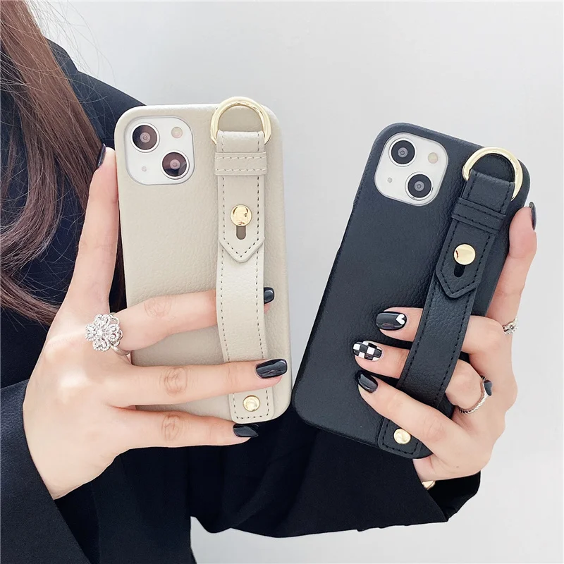 Luxury leather Case For iphone  with holder