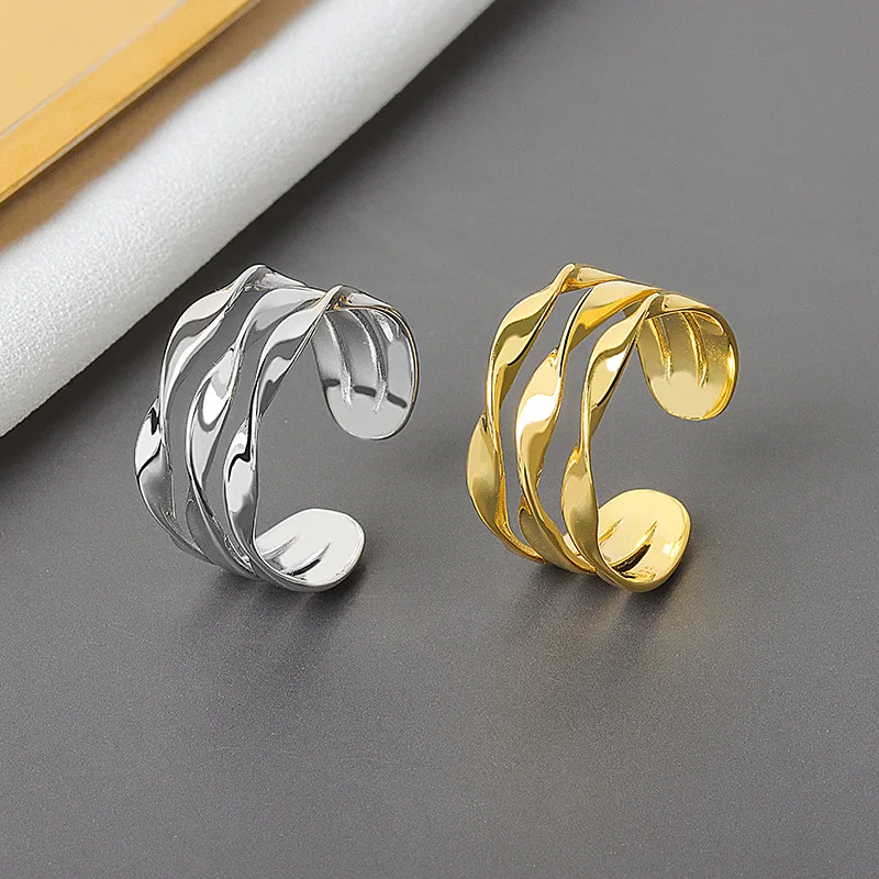 Simple multi-layer button ring Japanese and Korean new ins style fashionable three-layer line versatile girl ring jewelry trend
Simple multi-layer button ring Japanese and Korean new ins style fashionable three-layer line versatile girl ring jewelry trend