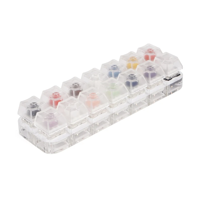 14 Key Caps Testing Tool Kailh Box Switches Keyboard Tester Kit Clear Keycaps Sampler PCB Mechanical Keyboard
14 Key Caps Testing Tool Kailh Box Switches Keyboard Tester Kit Clear Keycaps Sampler PCB Mechanical Keyboard