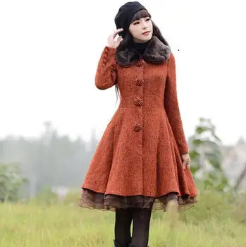 2019 Winter Slim Long-Sleeve Wool coat Jacket Women Vintage Plus Size Single Breasted Woolen Coats With Fur Collar S-3XL w803
2019 Winter Slim Long-Sleeve Wool coat Jacket Women Vintage Plus Size Single Breasted Woolen Coats With Fur Collar S-3XL w803