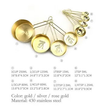 8Pcs Stainless Steel Measuring Spoons and Cups Stackable Set Stackable Measuring Set Liquid Dry Food Measurement Cup
8Pcs Stainless Steel Measuring Spoons and Cups Stackable Set Stackable Measuring Set Liquid Dry Food Measurement Cup