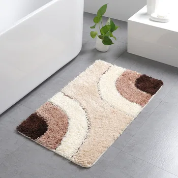 Rectangular Floor Mat Microfiber Water Absorption Bathroom Rug Thickened Machine Washable Carpet Anti-slip Bath Hallway Pad
Rectangular Floor Mat Microfiber Water Absorption Bathroom Rug Thickened Machine Washable Carpet Anti-slip Bath Hallway Pad