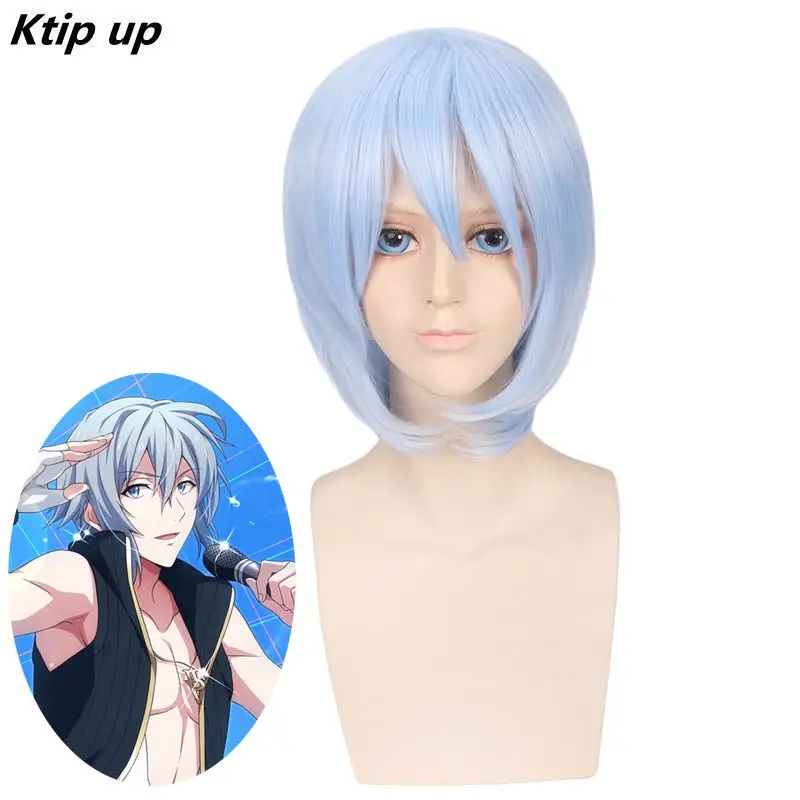 Ktip Up Anime Game IDOLiSH7 Wig YOTSUBA TAMAKI Cosplay Hair Light Blue Short Synthetic Heat Resistant Wig Comiket Role Play
Ktip Up Anime Game IDOLiSH7 Wig YOTSUBA TAMAKI Cosplay Hair Light Blue Short Synthetic Heat Resistant Wig Comiket Role Play