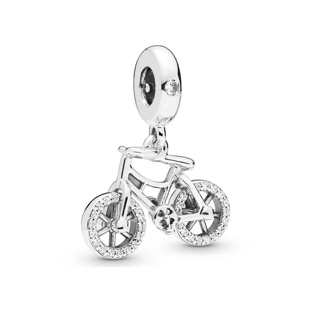 Authentic 925 Sterling Silver Bead Brilliant Bicycle Dangle Charm Fit Pandora Women Bracelet Bangle Gift DIY Jewelry
Authentic 925 Sterling Silver Bead Brilliant Bicycle Dangle Charm Fit Pandora Women Bracelet Bangle Gift DIY Jewelry
