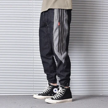 Japanese Style Fashion Men Jeans Loose Fit Stripe Designer Denim Cargo Pants Hombre Harem Trousers Streetwear Hip Hop Jeans Men
Japanese Style Fashion Men Jeans Loose Fit Stripe Designer Denim Cargo Pants Hombre Harem Trousers Streetwear Hip Hop Jeans Men