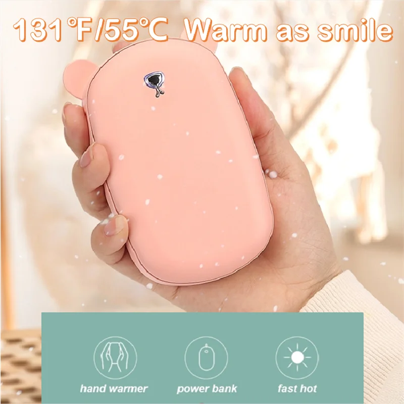 Pink Bear Hand Warmer Portable Heater Fast Hot 3600mah USB Rechargeable Power Bank Outside Heating Pad For Girls Christmas Gifts
Pink Bear Hand Warmer Portable Heater Fast Hot 3600mah USB Rechargeable Power Bank Outside Heating Pad For Girls Christmas Gifts