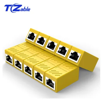 Shielded RJ45 Network Connectors Ethernet Cable RJ45 Coupler Female Plug LAN Splitter Connector Transfer Head RJ45 Adapter Cat7
Shielded RJ45 Network Connectors Ethernet Cable RJ45 Coupler Female Plug LAN Splitter Connector Transfer Head RJ45 Adapter Cat7