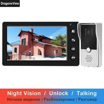 Dragonsview Video Intercom Wired Video Door Phone for Home Security System 7 inch Monitor Doorbell Support Electric Lock Connect
Dragonsview Video Intercom Wired Video Door Phone for Home Security System 7 inch Monitor Doorbell Support Electric Lock Connect