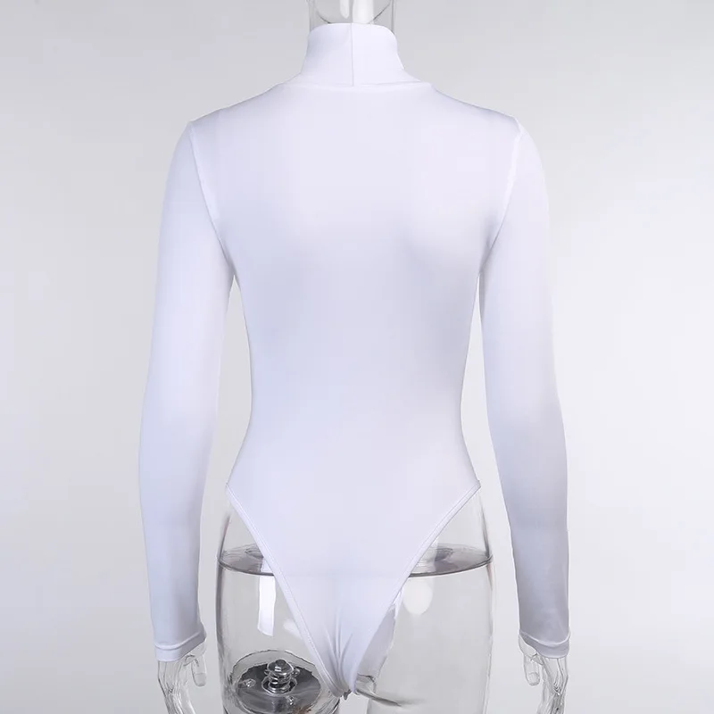 2021 Spring Turtleneck Bodysuit Playsuit Women Letter Print Long Sleeve Skinny Elastics Casual Rompers High Leg Bodycon 2021 Spring Turtleneck Bodysuit Playsuit Women Letter Print Long Sleeve Skinny Elastics Casual Rompers High Leg Bodycon