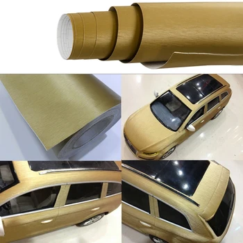 SUNICE 1.52x3m Golden Brushed Car Sticker Decals Motorcycle Wrap Film Adhesive Styling Vinyl Film Cars Body Films Automobiles
SUNICE 1.52x3m Golden Brushed Car Sticker Decals Motorcycle Wrap Film Adhesive Styling Vinyl Film Cars Body Films Automobiles