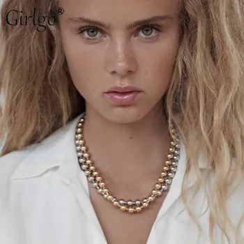 Girlgo ZA Punk Ball Necklaces Sets For Women Simple Beads Hot Sale Fashion Unique Modern Jewelry Wedding Party Gifts Wholesale
Girlgo ZA Punk Ball Necklaces Sets For Women Simple Beads Hot Sale Fashion Unique Modern Jewelry Wedding Party Gifts Wholesale