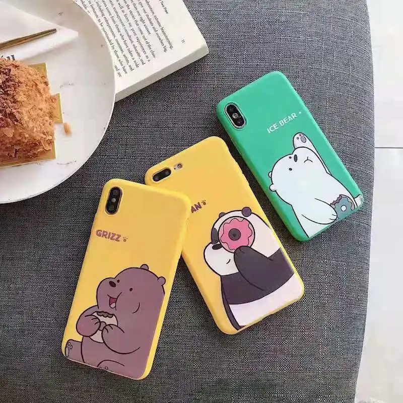 Cartoon cute bare bear mobile phone case for iPhone6 6s 7 8 Plus X XS XR MAX matte soft silicone case
Cartoon cute bare bear mobile phone case for iPhone6 6s 7 8 Plus X XS XR MAX matte soft silicone case