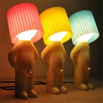 

Naughty boy Mr.P a little shy man creative lamp night lights bedroom Table Lamp for home decoration Couple nice gift party favor