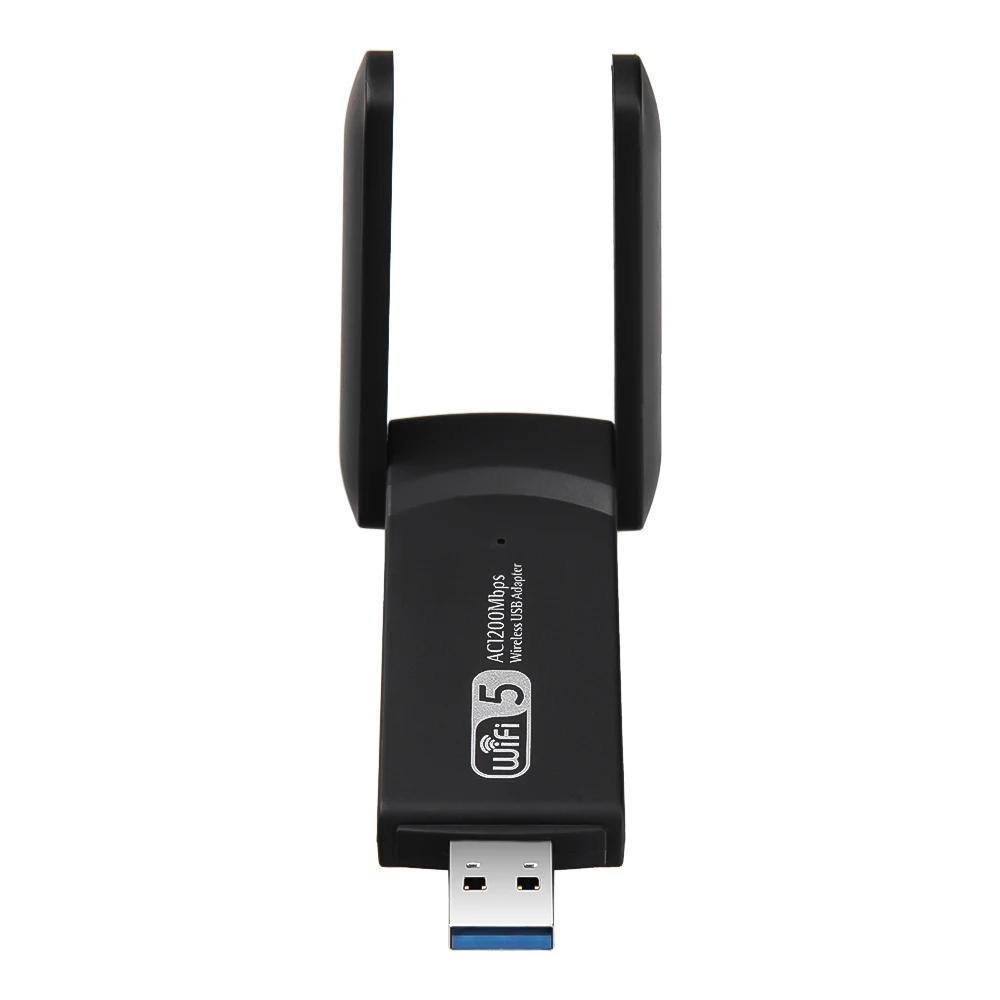 Фото 10 шт. 1200 Мбит/с USB беспроводная сетевая карта WiFi LAN адаптер 2 4g и 5 ГГц wifi ключ две