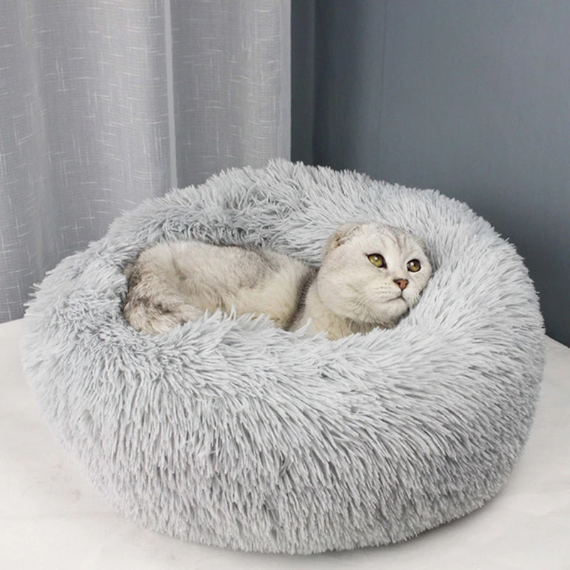 Soothing Cats House Round Plush Cat Bed Sleeping Pet Dog Bed Cushion Winter Warm Cat Cave Portable Pet Product Accessories
Soothing Cats House Round Plush Cat Bed Sleeping Pet Dog Bed Cushion Winter Warm Cat Cave Portable Pet Product Accessories