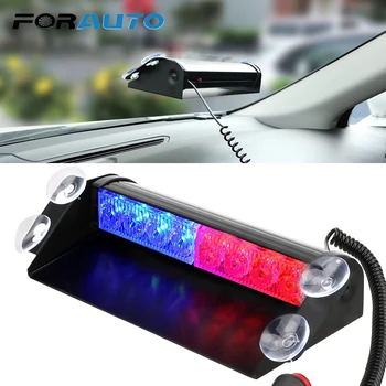 FORAUTO Car Truck Emergency Flasher LED Strobe Light 3 Flashing Modes Warning Light Day Running 8 LEDs Police Lights 12V
FORAUTO Car Truck Emergency Flasher LED Strobe Light 3 Flashing Modes Warning Light Day Running 8 LEDs Police Lights 12V