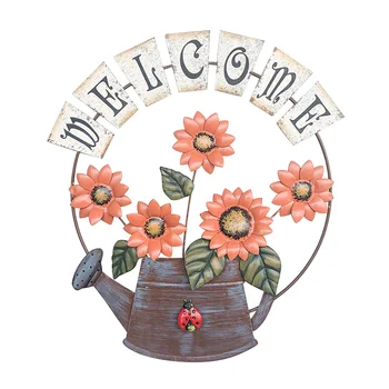 Decorative Shop Iron Sunflower Front Door Plaque Vintage Pastoral Welcome Sign Indoor Outdoor Home Decor Garden Wall Hanging
Decorative Shop Iron Sunflower Front Door Plaque Vintage Pastoral Welcome Sign Indoor Outdoor Home Decor Garden Wall Hanging