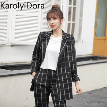 Fashion 2020 spring new casual plaid suit suit female Korean Slim casual pants suit nine pants
Fashion 2020 spring new casual plaid suit suit female Korean Slim casual pants suit nine pants