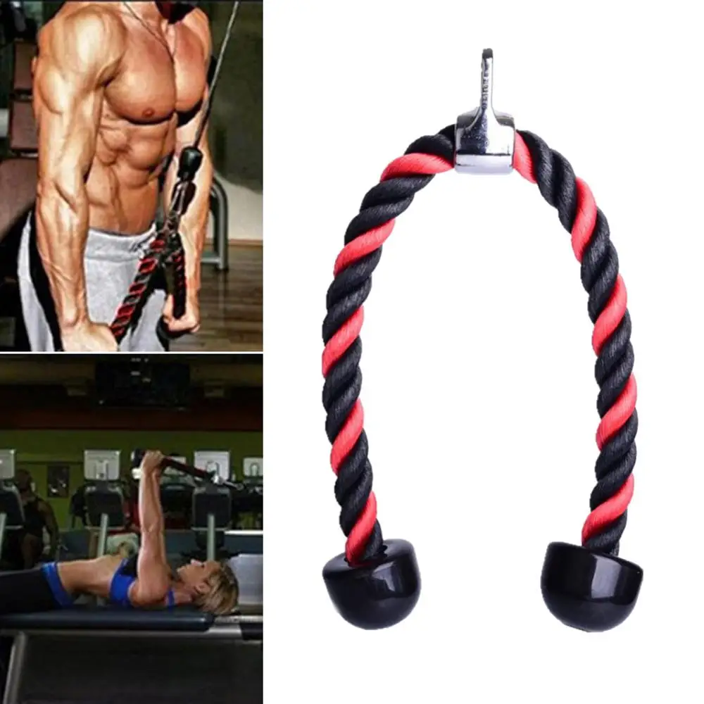 70cm Tricep Rope Pull Down Colorful Nylon Triceps Rope Twisted Pull Down Rope for Arm Strength Training Combinations
70cm Tricep Rope Pull Down Colorful Nylon Triceps Rope Twisted Pull Down Rope for Arm Strength Training Combinations