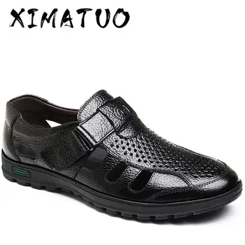 Plus Size 39-48 Men Sandals Genuine Leather New Fashion Breathable Summer Beach Shoes Men Slippers Causal Shoes RXM112
Plus Size 39-48 Men Sandals Genuine Leather New Fashion Breathable Summer Beach Shoes Men Slippers Causal Shoes RXM112