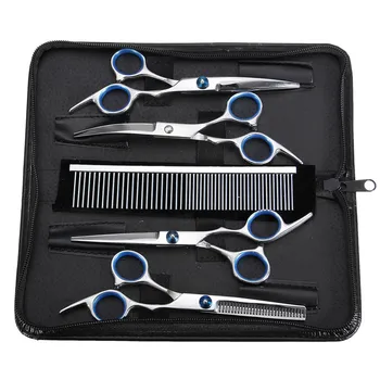 AFBC 7 Inch Pet Grooming Scissors Set Straight Curved Dog Cat Cutting Thinning Shears Kit Hair Thinning Shears
AFBC 7 Inch Pet Grooming Scissors Set Straight Curved Dog Cat Cutting Thinning Shears Kit Hair Thinning Shears