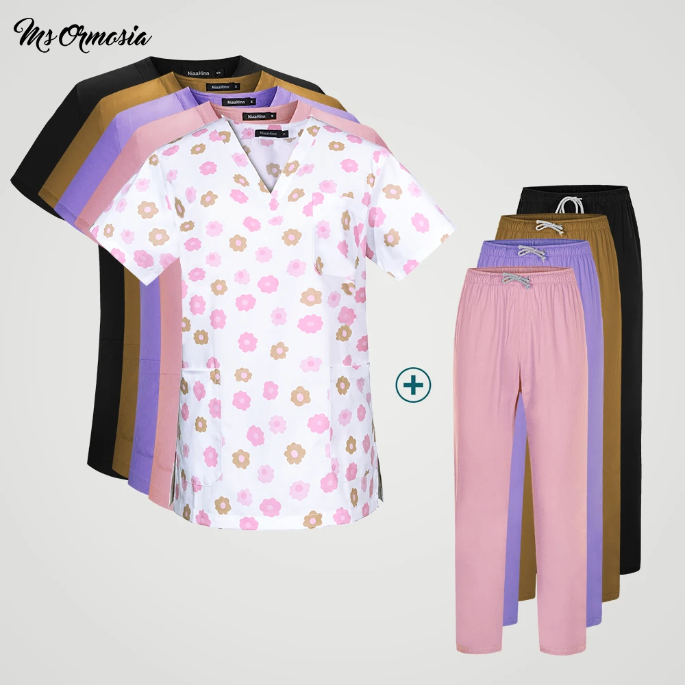 New fashion nursing ladies cotton breathable scrub uniform uniform shirt laboratory pet shop work uniform wholesale Custom logo 
New fashion nursing ladies cotton breathable scrub uniform uniform shirt laboratory pet shop work uniform wholesale Custom logo