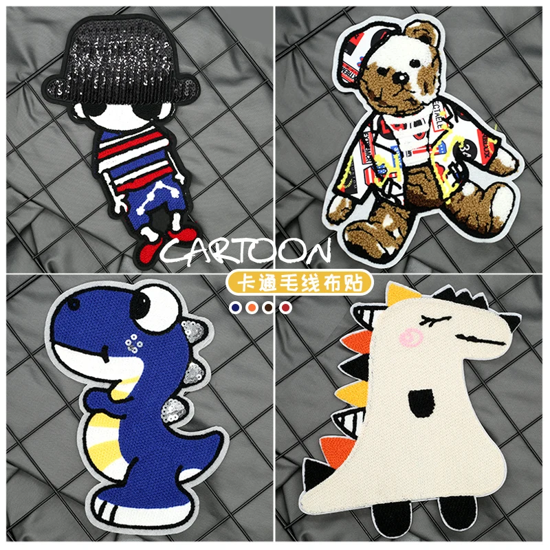 Cartoon Dinosaur Big Patches on Clothes Embroidered Patch Diy Sewing Stripes for Clothing Badges Children Garment Needlework
Cartoon Dinosaur Big Patches on Clothes Embroidered Patch Diy Sewing Stripes for Clothing Badges Children Garment Needlework