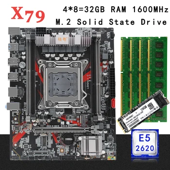 X79 desktop motherboard set kit LGA 2011 with Intel Xeon E5 2620 processor 32G(4*8G) ECC DDR3 RAM memory M-ATX M.2 NVME 128G SSD
X79 desktop motherboard set kit LGA 2011 with Intel Xeon E5 2620 processor 32G(4*8G) ECC DDR3 RAM memory M-ATX M.2 NVME 128G SSD