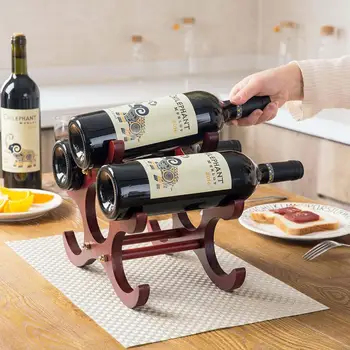 Hot Wooden Wine Bottle Holder Organizer Red Wine Rack Kitchen Storage Shelf Rack Restaurant Bar Display Shelf Home Decoration
Hot Wooden Wine Bottle Holder Organizer Red Wine Rack Kitchen Storage Shelf Rack Restaurant Bar Display Shelf Home Decoration