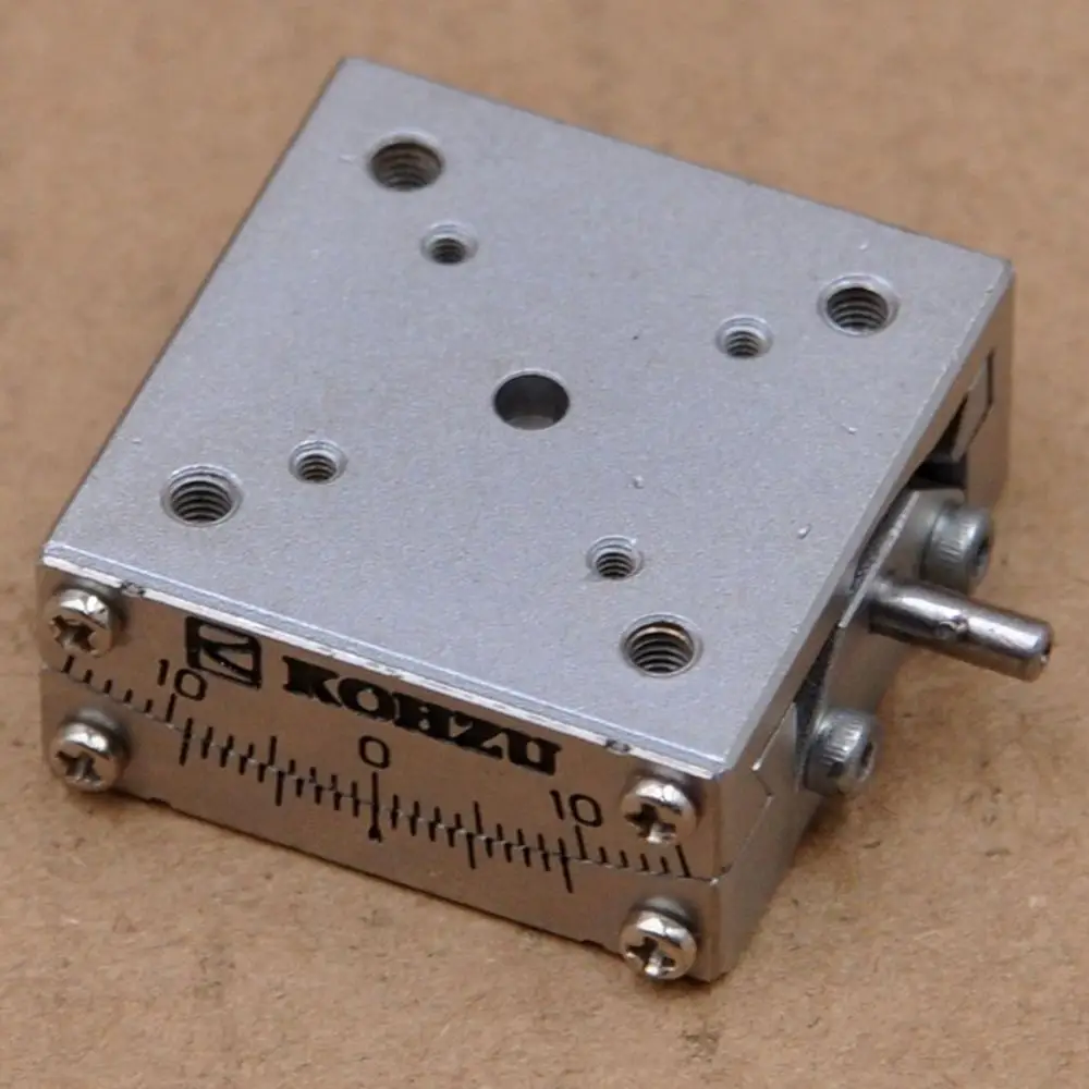 KOHZU SH03B-DM manual U-axis radian adjustment table angle goniometer fine adjustment slide table 30mm
KOHZU SH03B-DM manual U-axis radian adjustment table angle goniometer fine adjustment slide table 30mm