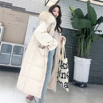 FMFSSOM Women New White Duck Down Jacket Ladys Hooded Fur Collar Long Warm Thick Jacket Female Long Sleeve Parka
FMFSSOM Women New White Duck Down Jacket Ladys Hooded Fur Collar Long Warm Thick Jacket Female Long Sleeve Parka