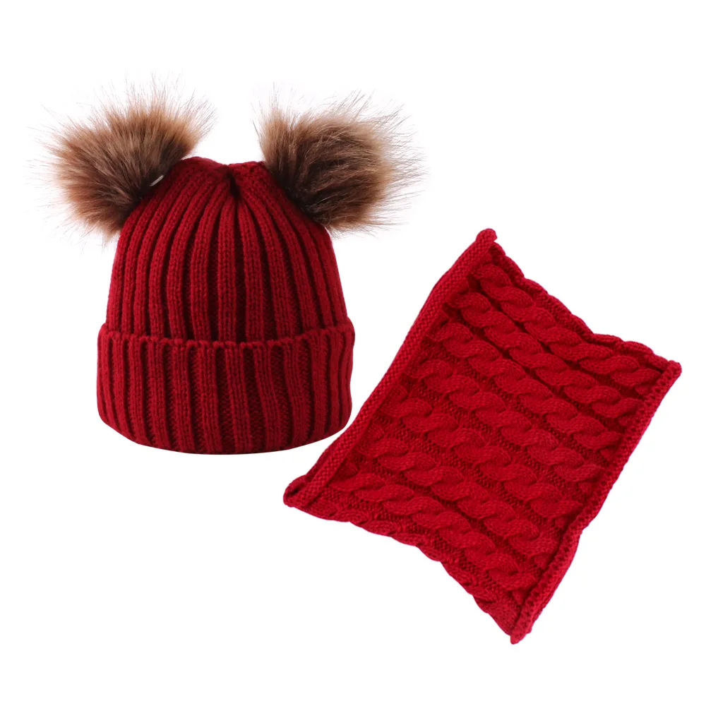 Two sets of new double-ball baby cap and scarf,Children's caps and scarves are popular in Europe in autumn and winter of 2019
Two sets of new double-ball baby cap and scarf,Children's caps and scarves are popular in Europe in autumn and winter of 2019