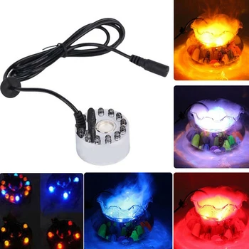 LED Mist Maker Fog Machine Pond Fogger Air Humidifier, for Aquarium Fish Pool Water Fountain Rockery Decoration EU Plug 
LED Mist Maker Fog Machine Pond Fogger Air Humidifier, for Aquarium Fish Pool Water Fountain Rockery Decoration EU Plug