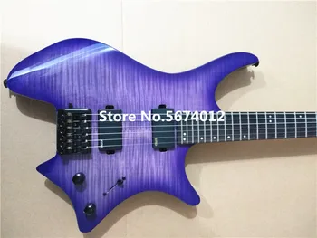 High quality purple light headless electric guitar rose wood fingerboard black accessories free shipping
High quality purple light headless electric guitar rose wood fingerboard black accessories free shipping