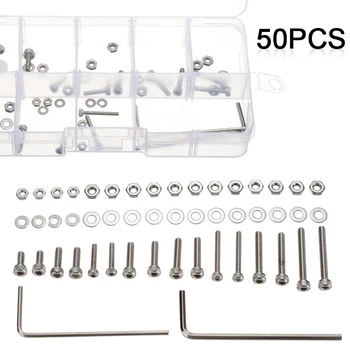 50set Turntable Headshell Cartridge Mounting Kit Universal Bolts Screws Nuts Set with Case Stainless Steel
50set Turntable Headshell Cartridge Mounting Kit Universal Bolts Screws Nuts Set with Case Stainless Steel