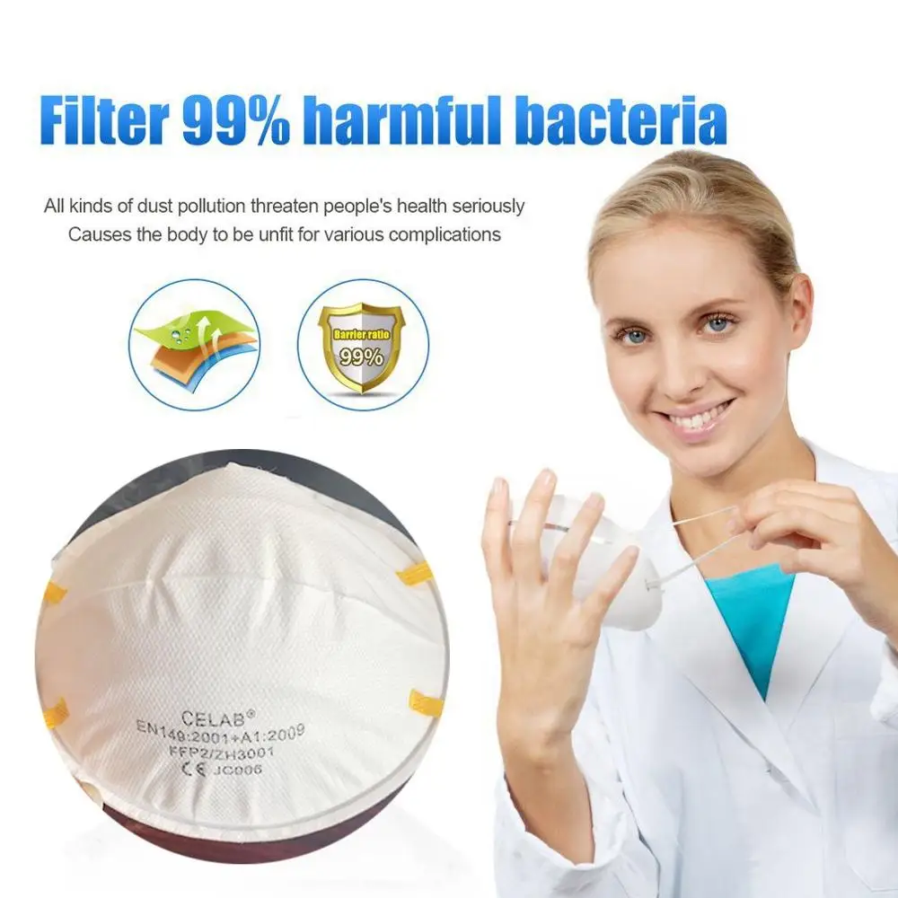 FFP2 Mask Dust Masks protective mask dust-proof anti-fog anti-bacterial mask disposable mask
FFP2 Mask Dust Masks protective mask dust-proof anti-fog anti-bacterial mask disposable mask